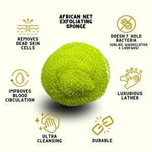 African Net Exfoliating Bath Sponge
